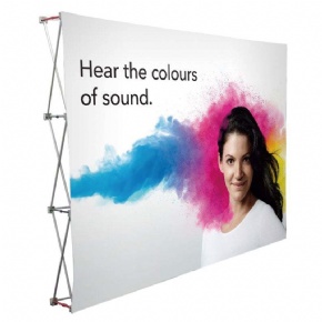 Customize Collapsible Pop Up Display Stand with Tension Fabric Banner for Trade Show Display Backdrop Booth,Exhibition,Conference,Weddings,Parties,Stores