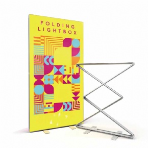 Custom Folding Pop up LED Fabric Lightbox Portable Trade Show Booth Backdrop
