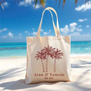Custom Tote Bags Bachelorette Club Wedding Totes Canvas Cotton Printed Logo Tote Bags