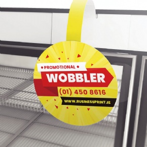 Custom Shelf Wobblers Round Shape With Brand Logo Printed Adhesive Promotion Tag For Sale Sign Supermarket Shelf Display